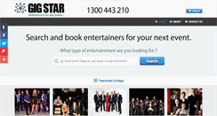 Desktop Screenshot of gigstar.com.au