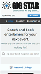 Mobile Screenshot of gigstar.com.au