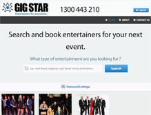 Tablet Screenshot of gigstar.com.au